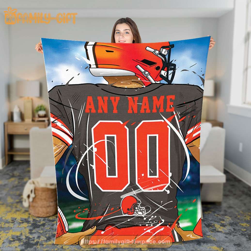 BEST Personalized NFL Cleveland Browns Oodie, Flanket, Blanket