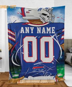Personalized Jersey Buffalo Bills Blanket – NFL Blanket – Cute Blanket Gifts for NFL Fans