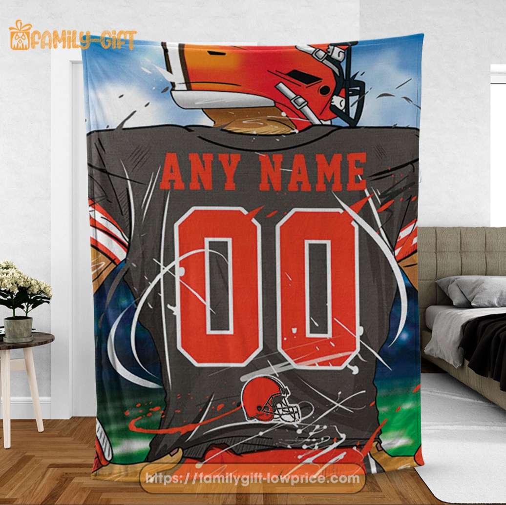 Cleveland Browns NFL Custom Blanket - Cleveland Browns