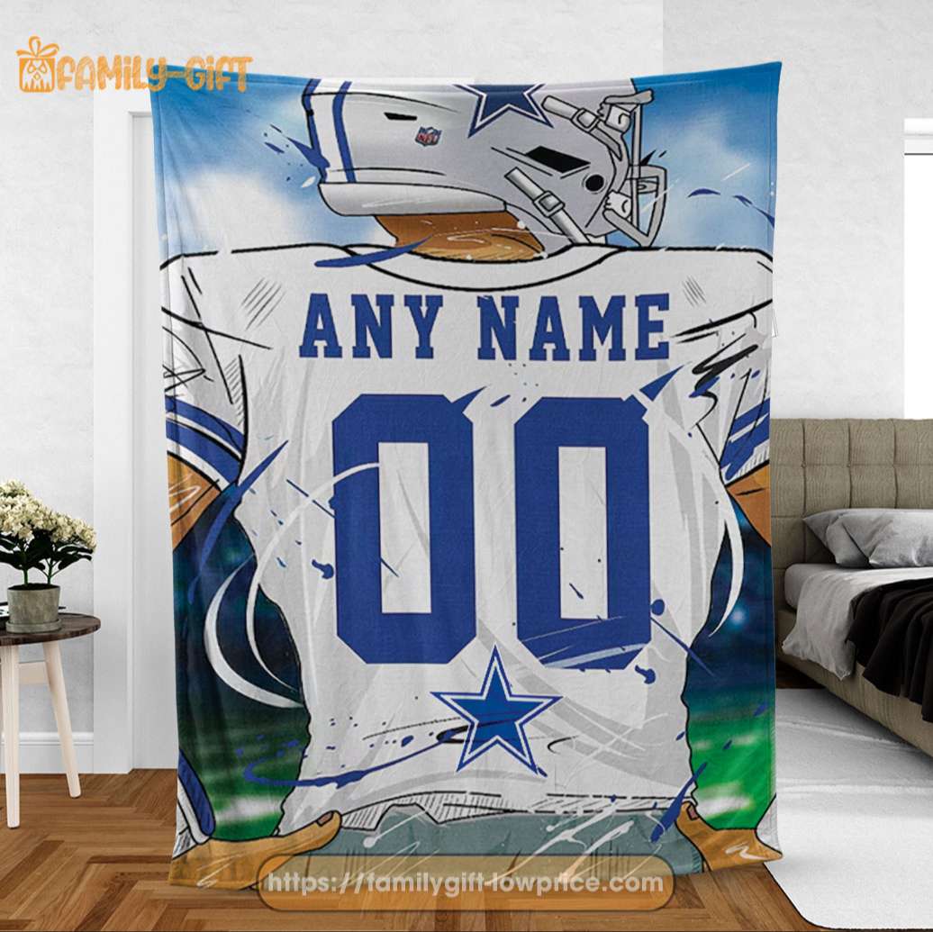 Personalized Jersey Dallas Cowboys Blanket - NFL Blanket - Cute Blanket  Gifts for NFL Fans - Gifts From The Heart At Prices You'll Love