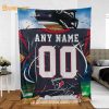 Personalized Jersey Houston Texans Blanket – NFL Blanket – Cute Blanket Gifts for NFL Fans