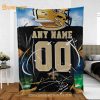 Personalized Jersey New Orleans Saints Blanket – NFL Blanket – Cute Blanket Gifts for NFL Fans