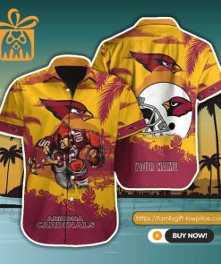 NFL Hawaiian Shirt – Arizona Cardinals Hawaiian Shirt for Men & Women – Customized Hawaiian Shirt