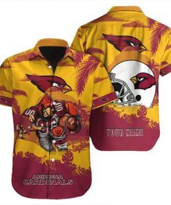 Arizona Cardinals Hawaiian Shirt NFL Football Custom Name Hawaiian