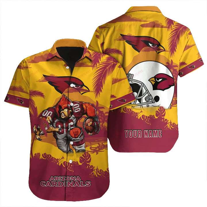 Arizona Cardinals NFL Full Printing Classic Hawaiian Button Shirt - Limotees