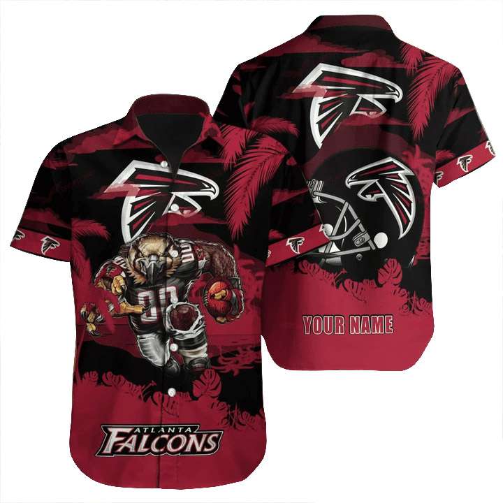 Atlanta Falcons NFL And Mickey Mouse Custom Name Hawaiian Shirt