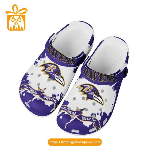 NFL Crocs – Baltimore Ravens Crocs Clog Shoes for Men & Women – Custom Crocs Shoes