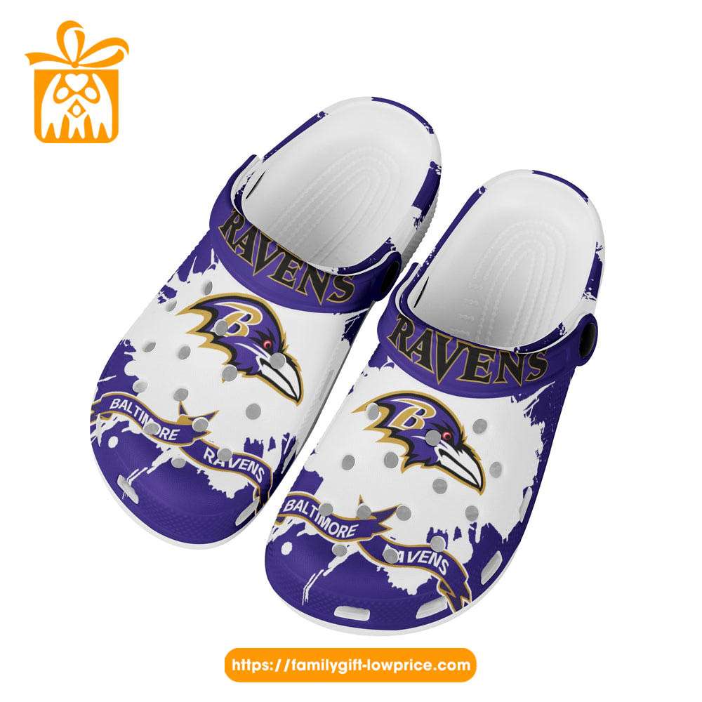 Baltimore Ravens Crocs Customized Clogs