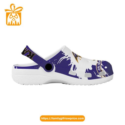 NFL Crocs – Baltimore Ravens Crocs Clog Shoes for Men & Women – Custom Crocs Shoes