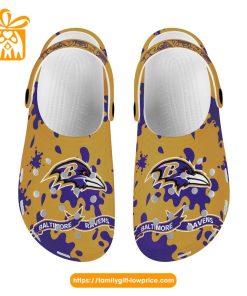 NFL Crocs – Baltimore Ravens Crocs Clog Shoes for Men & Women – Custom Crocs Shoes