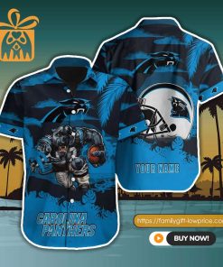 NFL Hawaiian Shirt – Carolina Panthers Hawaiian Shirt for Men & Women – Customized Hawaiian Shirt