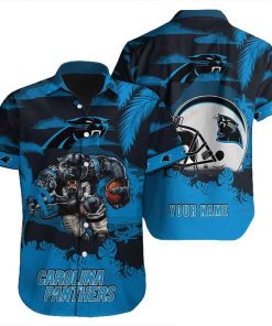 NFL Hawaiian Shirt - Carolina Panthers Hawaiian Shirt for Men & Women - Customized Hawaiian Shirt