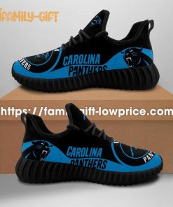 Carolina Panthers Shoes – Yeezy Running Shoes for For Men and Women – The Perfect Pair for Any Gameday