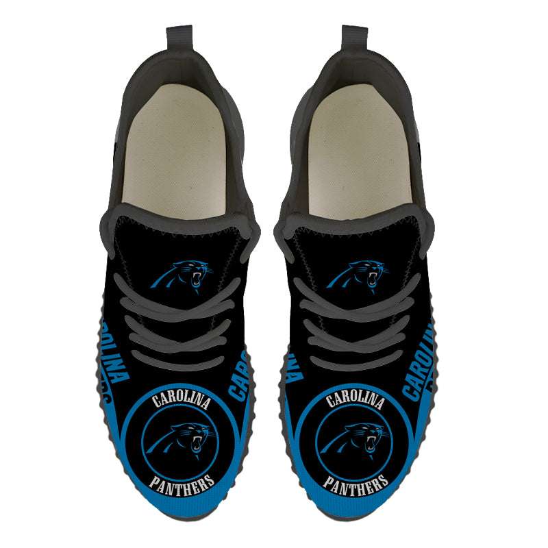 Carolina Panthers Shoes - Yeezy Running Shoes for For Men and Women - The Perfect Pair for Any Gameday