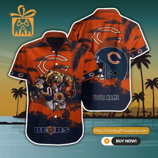 NFL Hawaiian Shirt – Chicago Bears Hawaiian Shirt for Men & Women – Customized Hawaiian Shirt