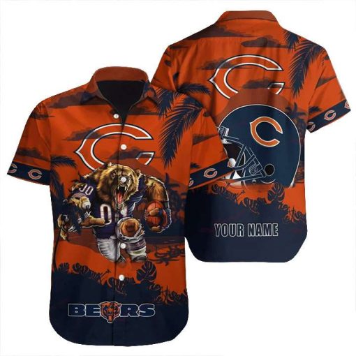 NFL Hawaiian Shirt – Chicago Bears Hawaiian Shirt for Men & Women – Customized Hawaiian Shirt