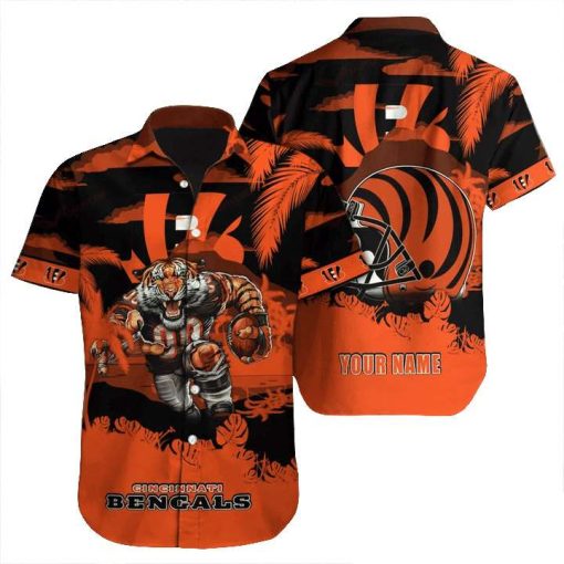 NFL Hawaiian Shirt – Cincinnati Bengals Hawaiian Shirt for Men & Women – Customized Hawaiian Shirt
