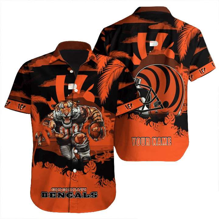 NFL Hawaiian Shirt - Cincinnati Bengals Hawaiian Shirt for Men & Women - Customized Hawaiian Shirt