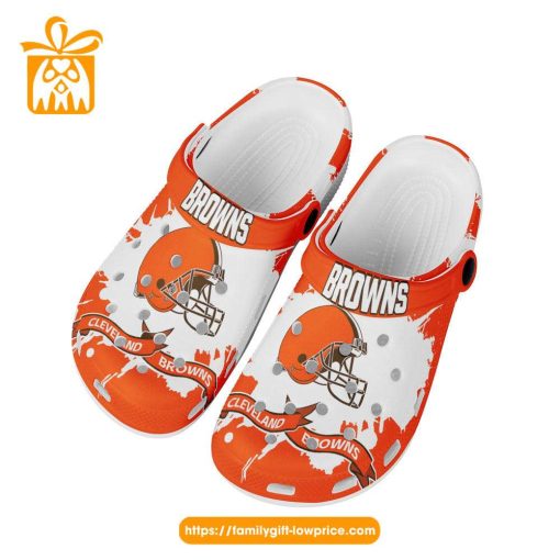 NFL Crocs – Cleveland Browns Crocs Clog Shoes for Men & Women – Custom Crocs Shoes