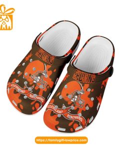 NFL Crocs - Cleveland Browns Crocs Clog Shoes for Men & Women - Custom Crocs Shoes