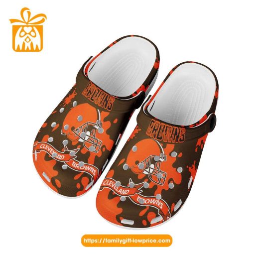 NFL Crocs – Cleveland Browns Crocs Clog Shoes for Men & Women – Custom Crocs Shoes