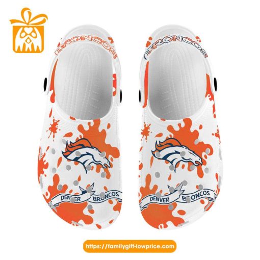 NFL Crocs – Denver Broncos Crocs Clog Shoes for Men & Women – Custom Crocs Shoes