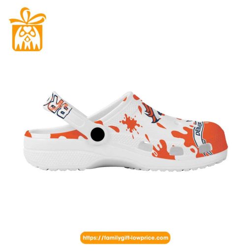 NFL Crocs – Denver Broncos Crocs Clog Shoes for Men & Women – Custom Crocs Shoes