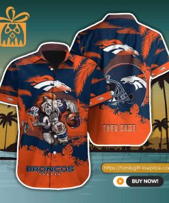 NFL Hawaiian Shirt - Denver Broncos Hawaiian Shirt for Men & Women - Customized Hawaiian Shirt