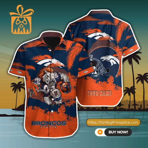 NFL Hawaiian Shirt – Denver Broncos Hawaiian Shirt for Men & Women – Customized Hawaiian Shirt