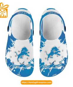 NFL Crocs - Detroit Lions Crocs Clog Shoes for Men & Women - Custom Crocs Shoes