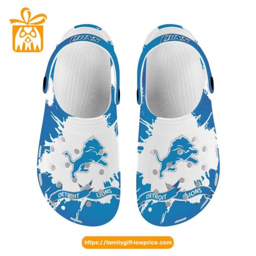 NFL Crocs – Detroit Lions Crocs Clog Shoes for Men & Women – Custom Crocs Shoes