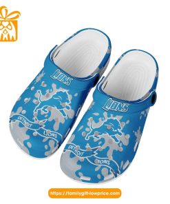 NFL Crocs - Detroit Lions Crocs Clog Shoes for Men & Women - Custom Crocs Shoes