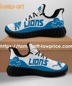 Detroit Lions Yeezy Running Shoes – Perfect Gift for Men and Women