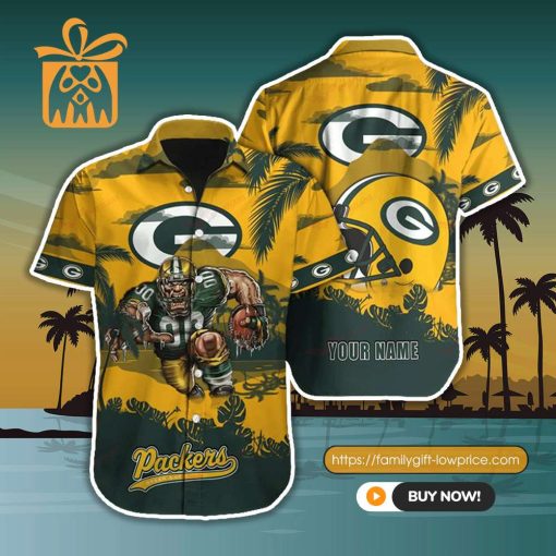 NFL Hawaiian Shirt – Green Bay Packers Hawaiian Shirt for Men & Women – Customized Hawaiian Shirt