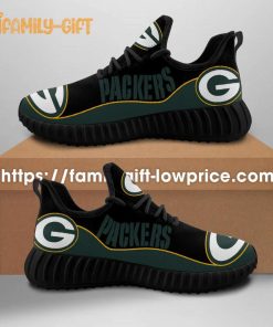 Green Bay Packers Yeezy Running Shoes - Perfect Gift for Fans, Men, and Women