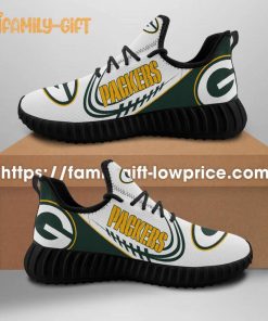 Green Bay Packers Yeezy Running Shoes - Comfortable & Stylish Footwear for Men and Women