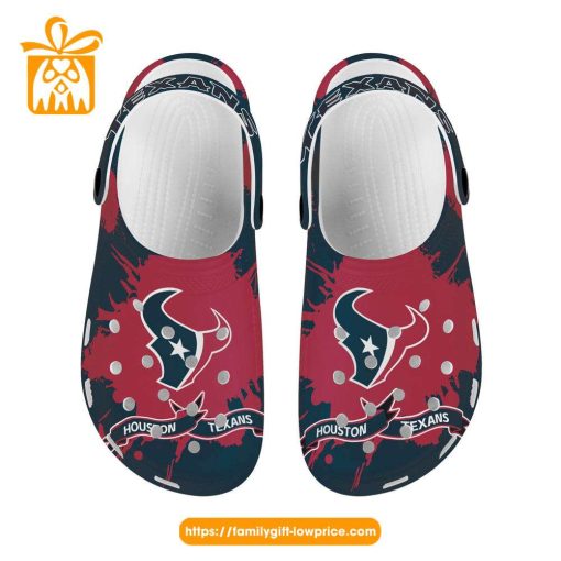 NFL Crocs – Houston Texans Crocs Clog Shoes for Men & Women – Custom Crocs Shoes