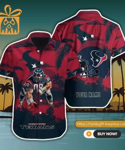 NFL Hawaiian Shirt – Houston Texans Hawaiian Shirt for Men & Women – Customized Hawaiian Shirt