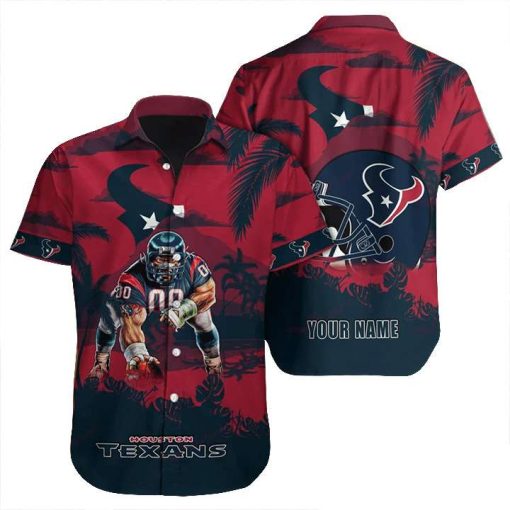 NFL Hawaiian Shirt – Houston Texans Hawaiian Shirt for Men & Women – Customized Hawaiian Shirt