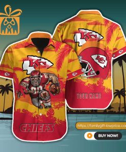 NFL Hawaiian Shirt – Kansas City Chiefs Hawaiian Shirt for Men & Women – Customized Hawaiian Shirt