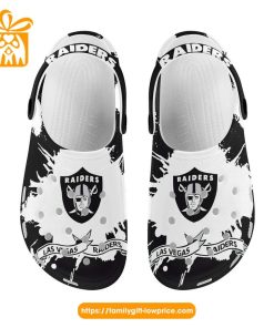 NFL Crocs – Las Vegas Raiders Crocs Clog Shoes for Men & Women – Custom Crocs Shoes