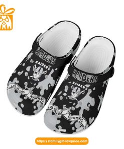 NFL Crocs – Las Vegas Raiders Crocs Clog Shoes for Men & Women – Custom Crocs Shoes