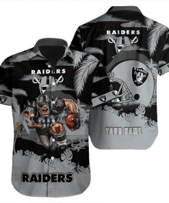 NFL Hawaiian Shirt - Las Vegas Raiders Hawaiian Shirt for Men & Women - Customized Hawaiian Shirt