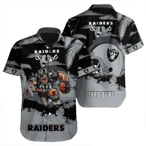 NFL Hawaiian Shirt – Las Vegas Raiders Hawaiian Shirt for Men & Women – Customized Hawaiian Shirt