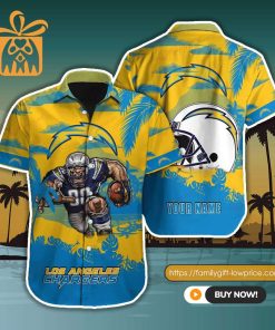 NFL Hawaiian Shirt – Los Angeles Chargers Hawaiian Shirt for Men & Women – Customized Hawaiian Shirt