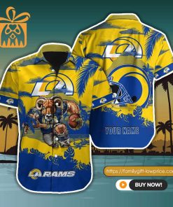 NFL Hawaiian Shirt – Los Angeles Rams Hawaiian Shirt for Men & Women – Customized Hawaiian Shirt