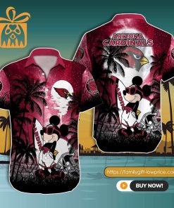 NFL Hawaiian Shirt – Mickey Mouse Arizona Cardinals Hawaiian Shirt for Men & Women – Customized Hawaiian Shirt
