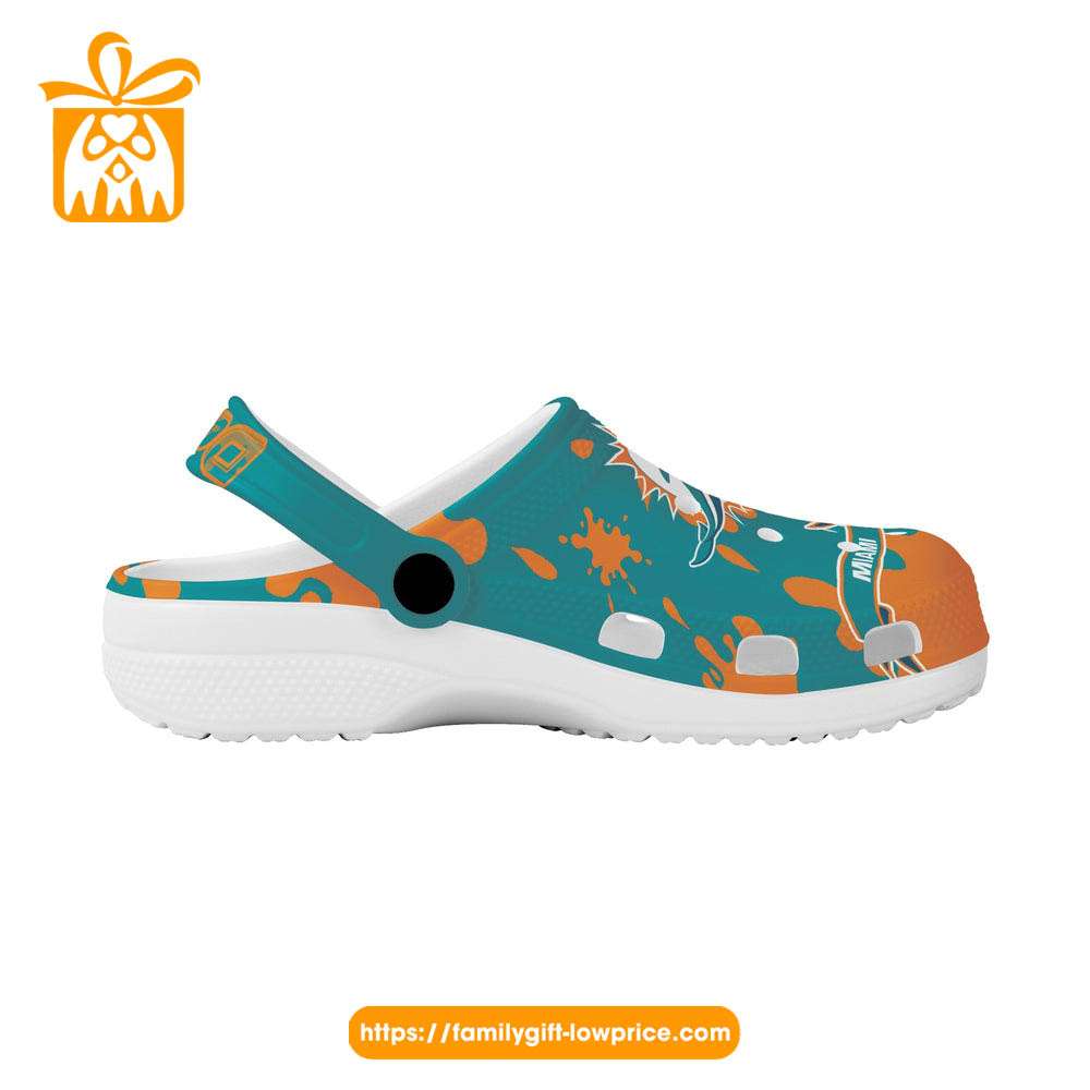 Miami Dolphins Crocs  Miami Dolphins sports enthusiast footwear