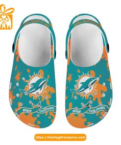 NFL Crocs – Miami Dolphins Crocs Clog Shoes for Men & Women – Custom Crocs Shoes