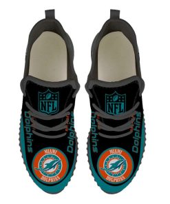 Miami Dolphins Inspired Yeezy Running Shoes - Versatile & Comfortable for Men and Women 2